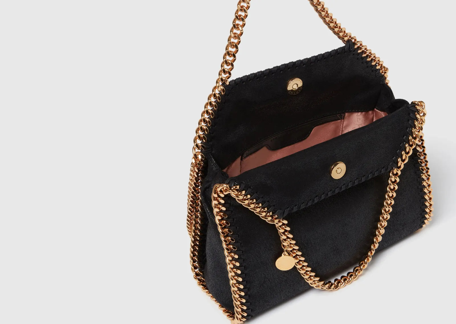 Stella Mc Cartney Falabella Mini Tote Bag Black Gold 5