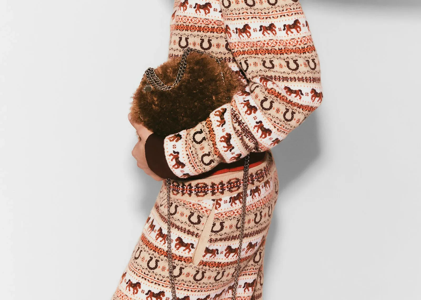 Stella Mc Cartney Falabella Plush Tiny Tote Bag Ginger 2