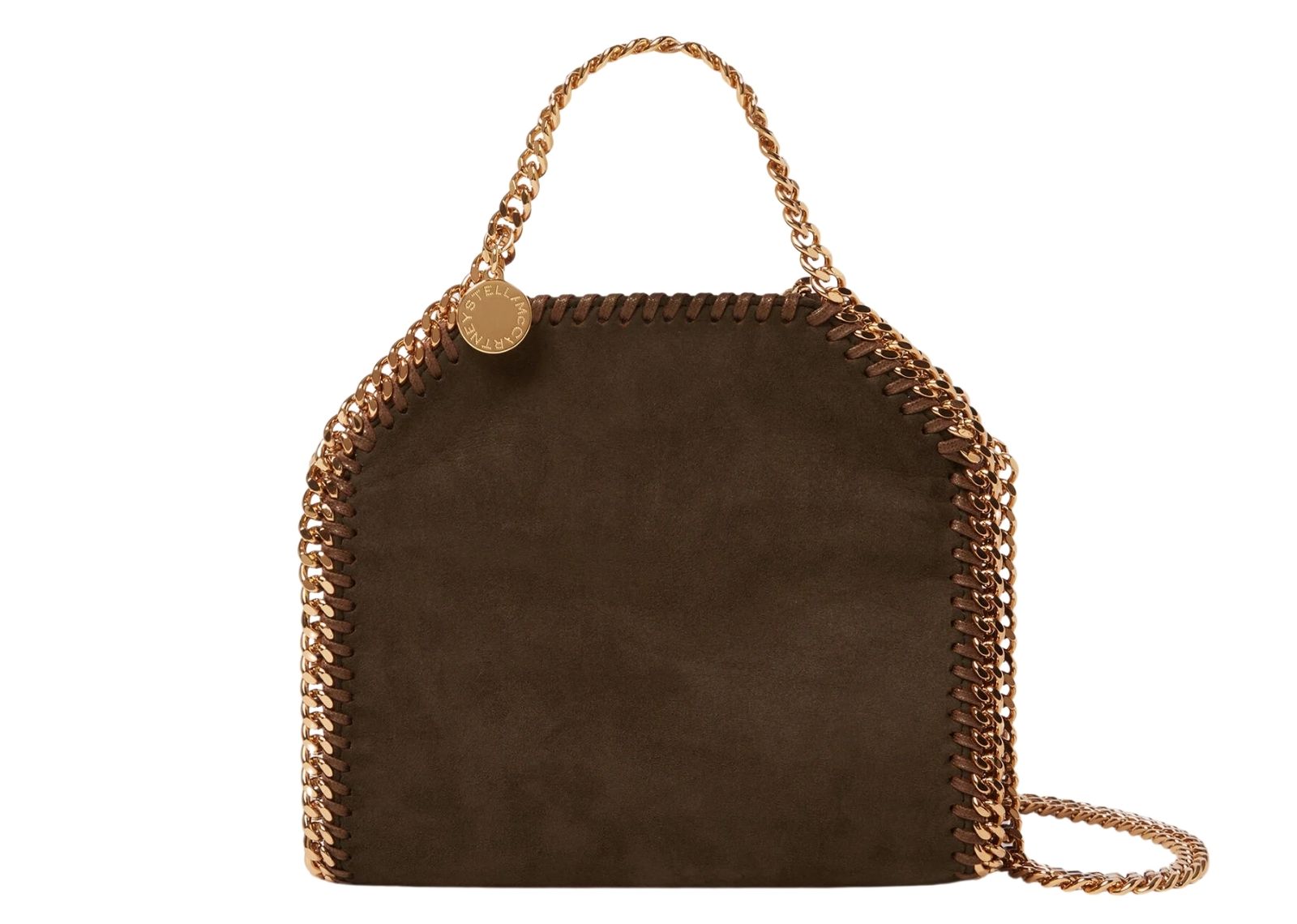 Stella Mc Cartney Falabella Suede Tiny Tote Bag Moka