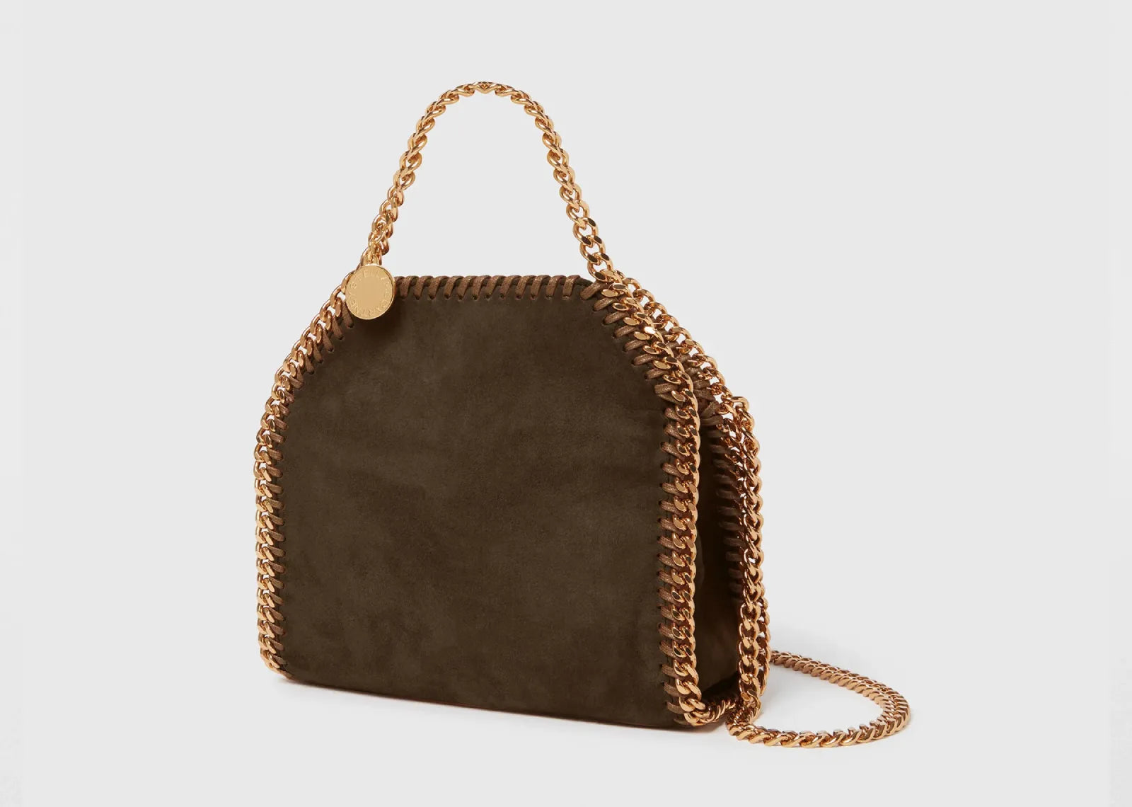 Stella Mc Cartney Falabella Suede Tiny Tote Bag Moka 2