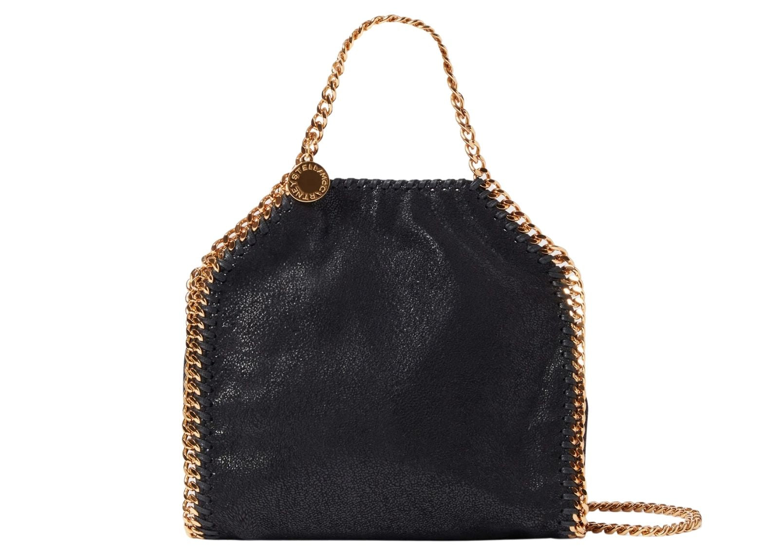 Stella Mc Cartney Falabella Tiny Tote Bag Black Gold