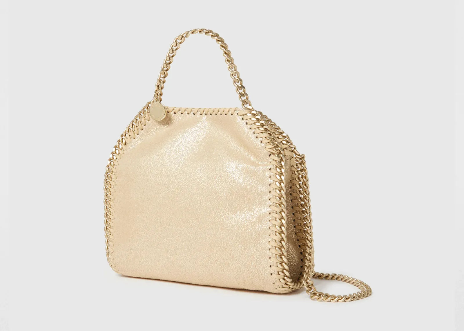 Stella Mc Cartney Falabella Tiny Tote Bag Gold 2