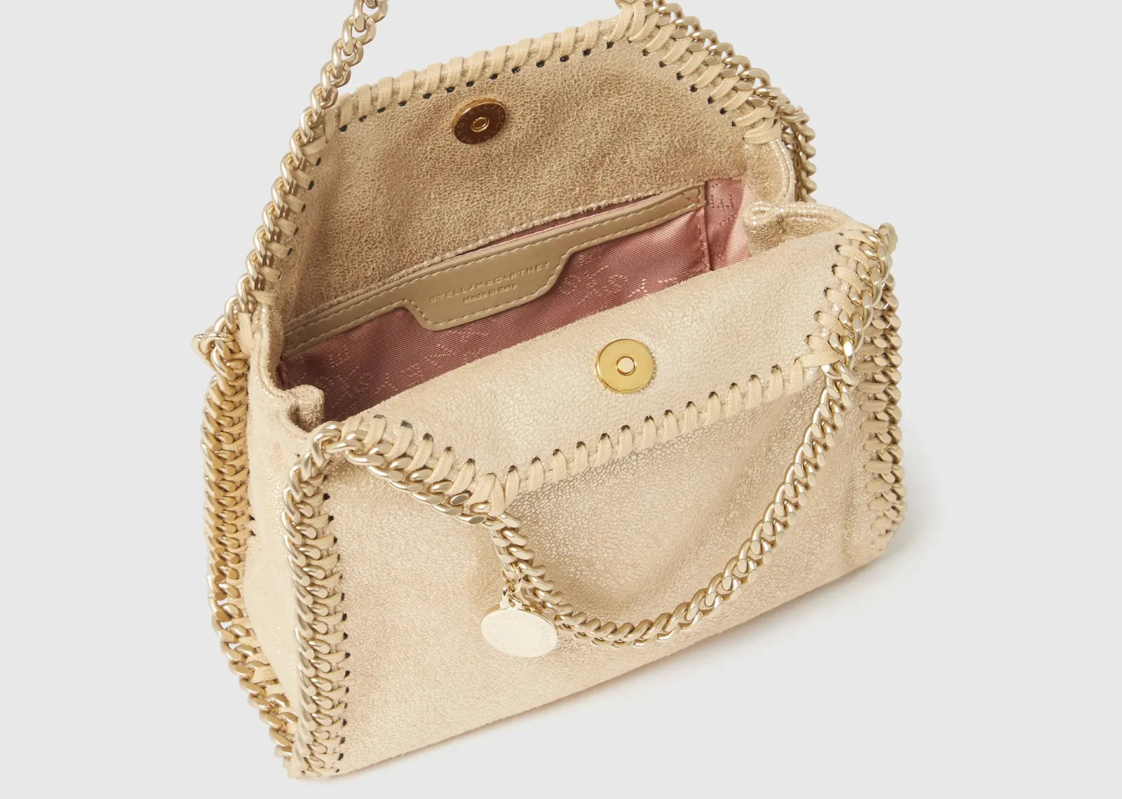 Stella Mc Cartney Falabella Tiny Tote Bag Gold 4