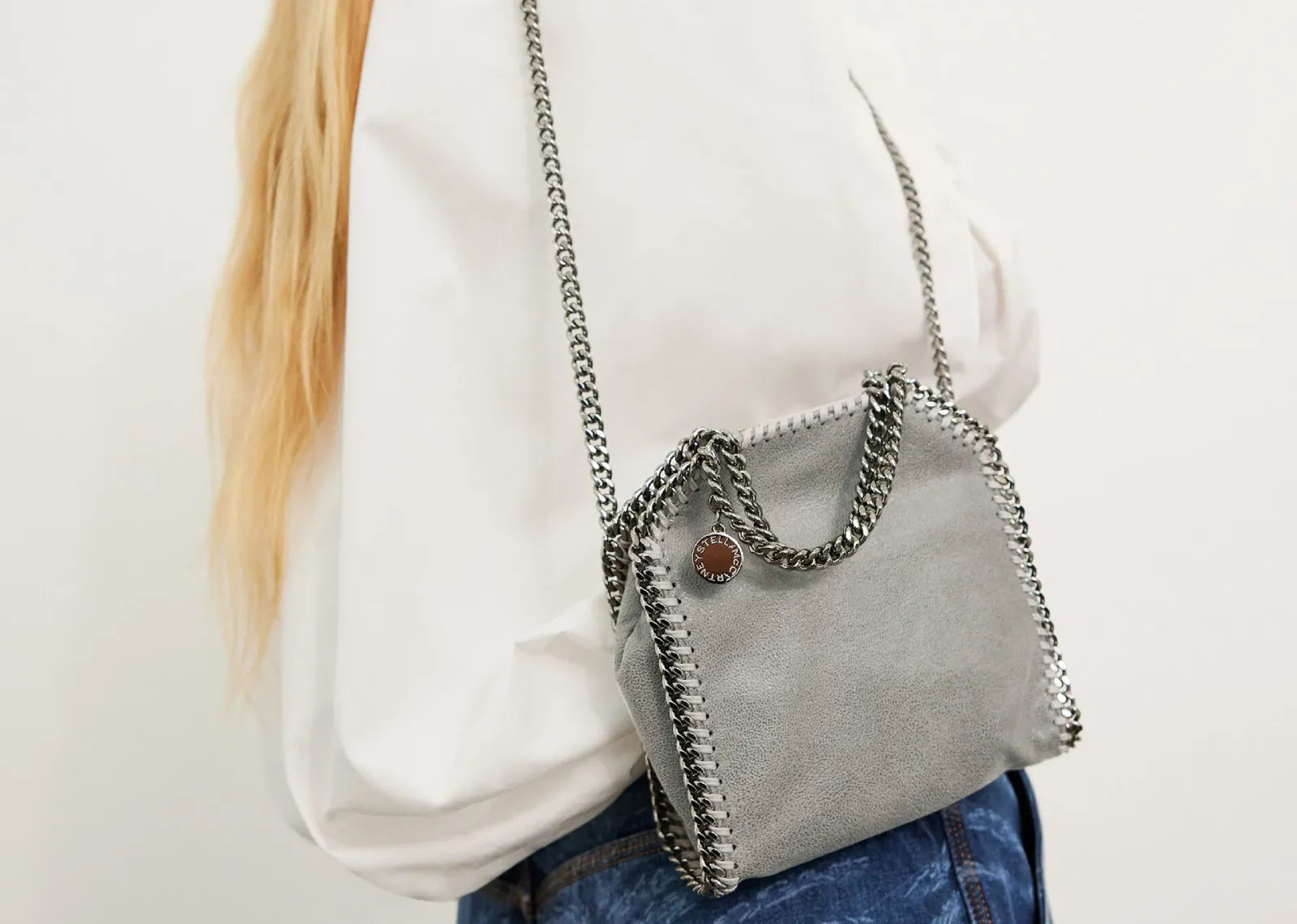 Stella Mc Cartney Falabella Tiny Tote Bag Grey 5
