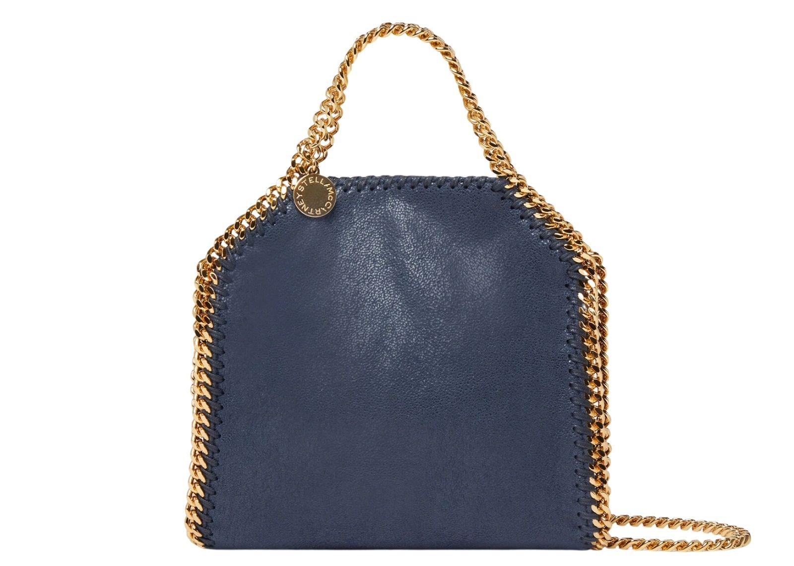 Stella Mc Cartney Falabella Tiny Tote Bag Indigo Moon Gold