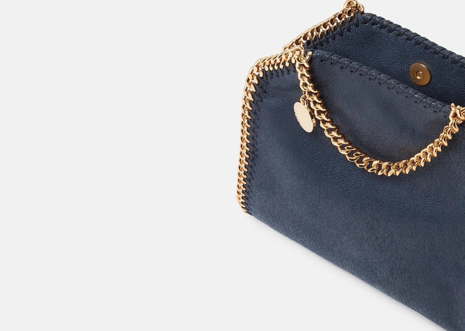 Stella Mc Cartney Falabella Tiny Tote Bag Indigo Moon Gold 3