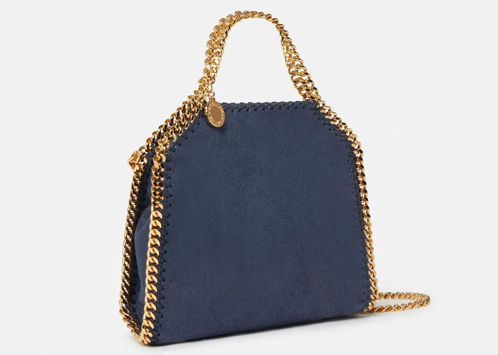 Stella Mc Cartney Falabella Tiny Tote Bag Indigo Moon Gold 5