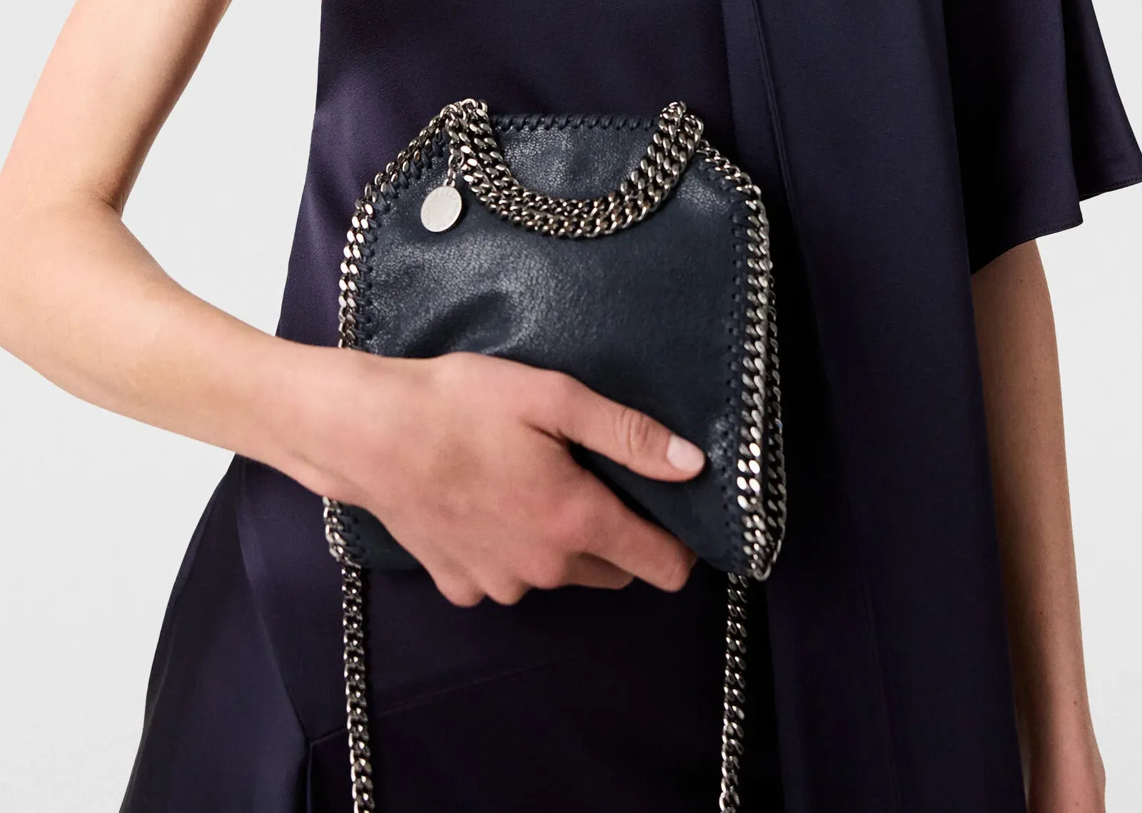 Stella Mc Cartney Falabella Tiny Tote Bag Midnight 2