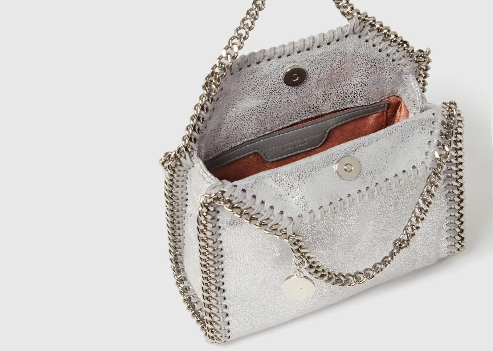 Stella Mc Cartney Falabella Tiny Tote Bag Silver 5