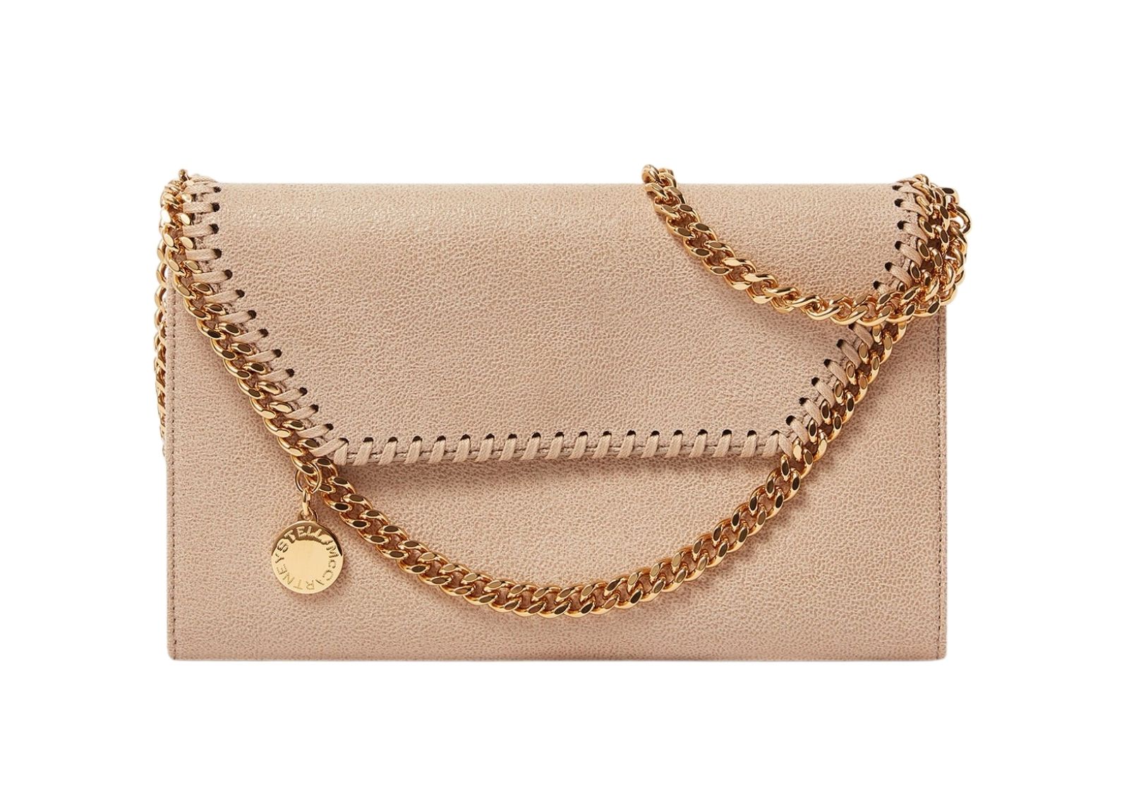 Stella Mc Cartney Falabella Wallet Crossbody Bag Clotted Cream