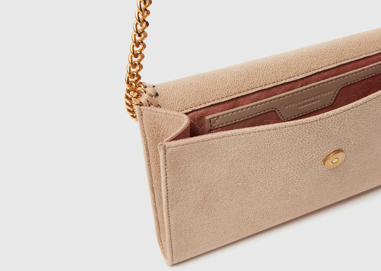 Stella Mc Cartney Falabella Wallet Crossbody Bag Clotted Cream 3