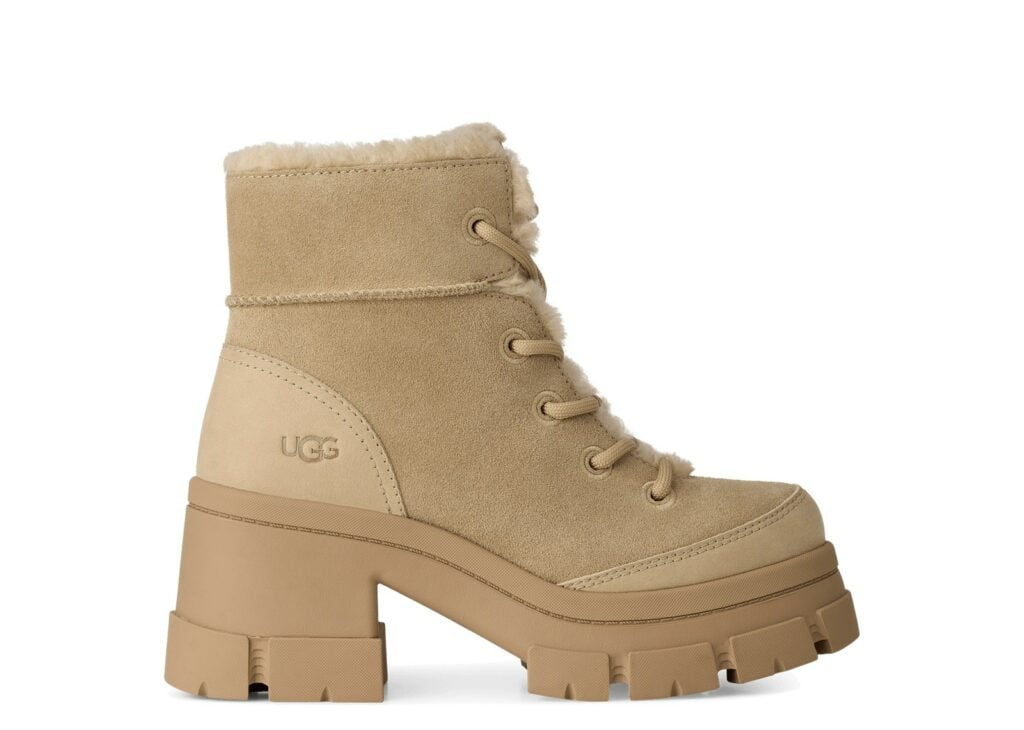 UGG Brooklyn Lace-Up Waterproof Boot Mustard Seed (W) 6