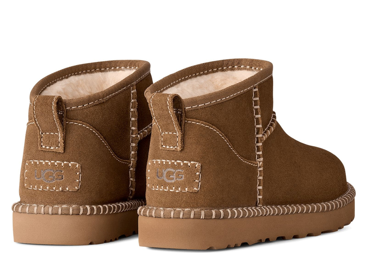 UGG Classic Ultra Mini Botanic Boot Light Bronze (W) 3
