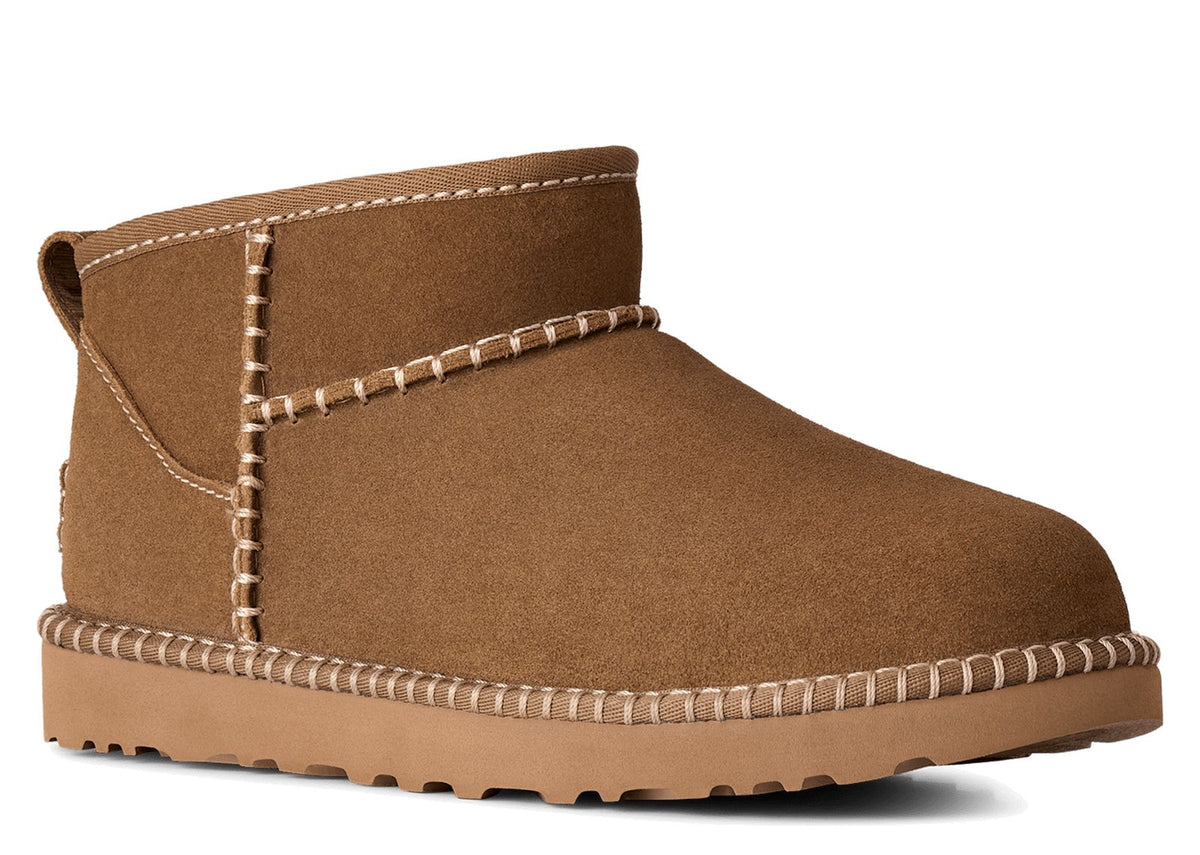 UGG Classic Ultra Mini Botanic Boot Light Bronze (W) 5