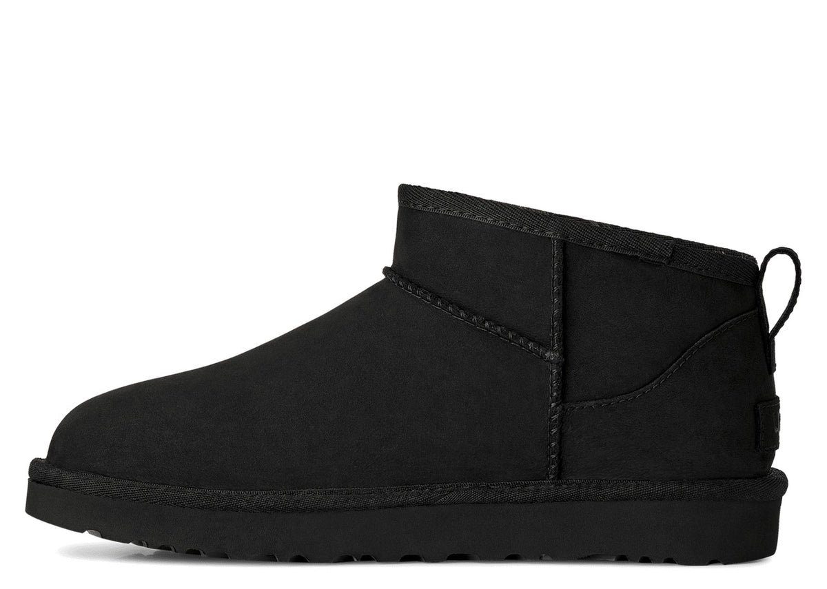 UGG Classic Ultra Mini Nubuck Boot Black (W) 2