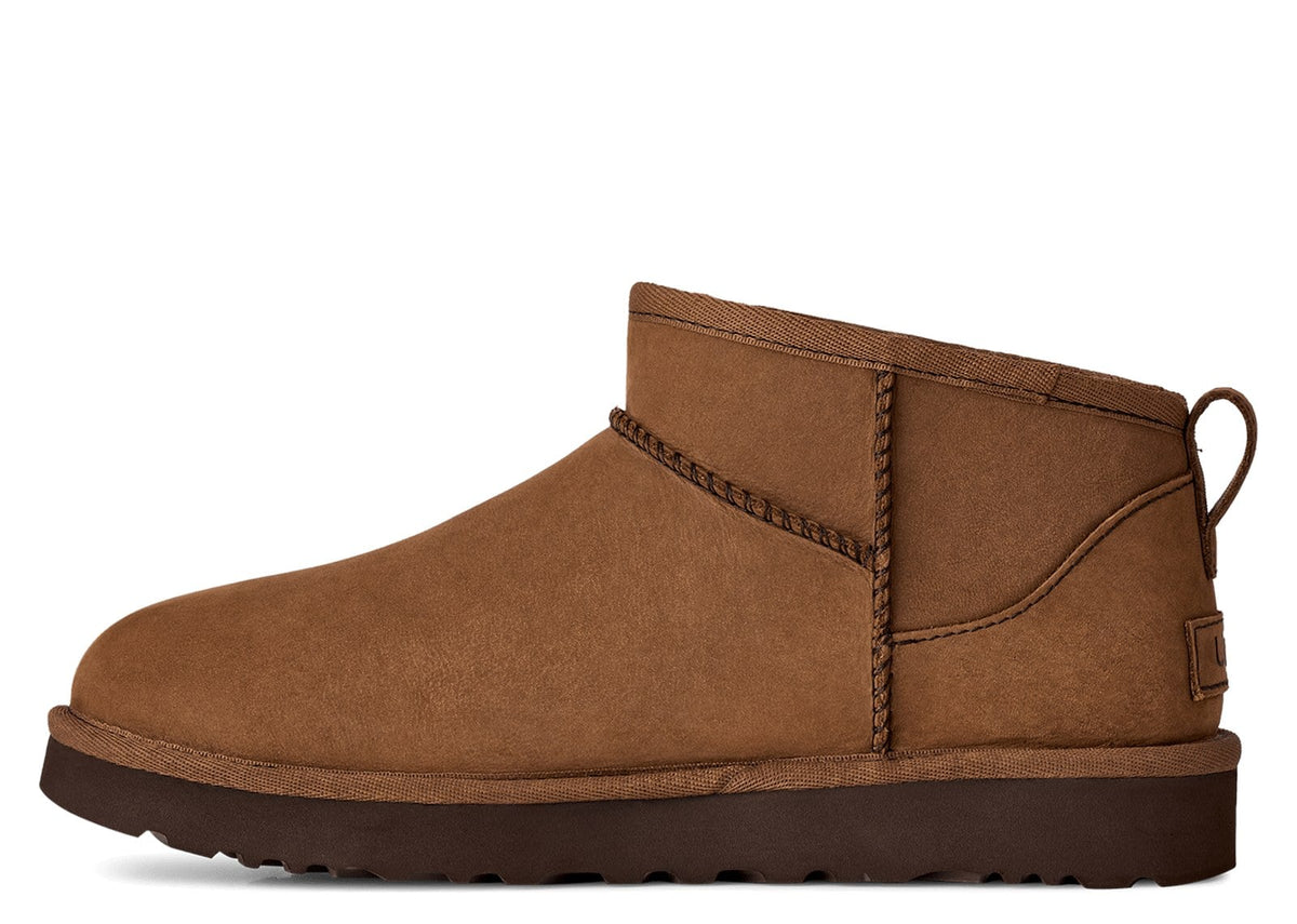 UGG Classic Ultra Mini Nubuck Boot Dark Chestnut (W) 2