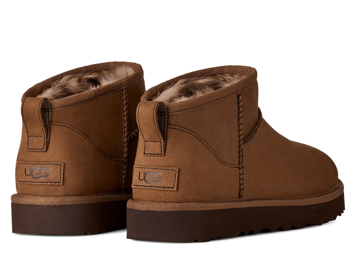 UGG Classic Ultra Mini Nubuck Boot Dark Chestnut (W) 3