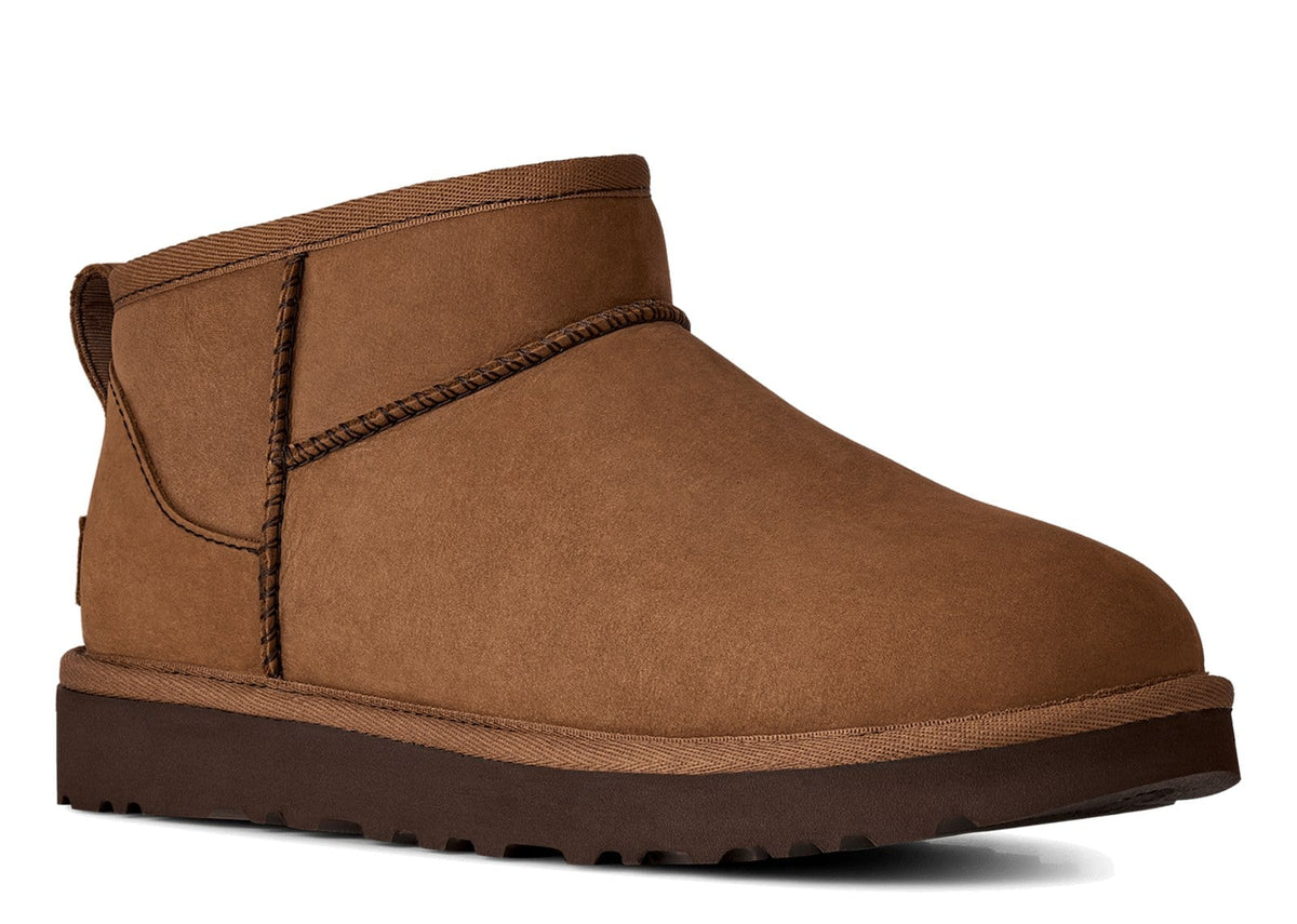 UGG Classic Ultra Mini Nubuck Boot Dark Chestnut (W) 5