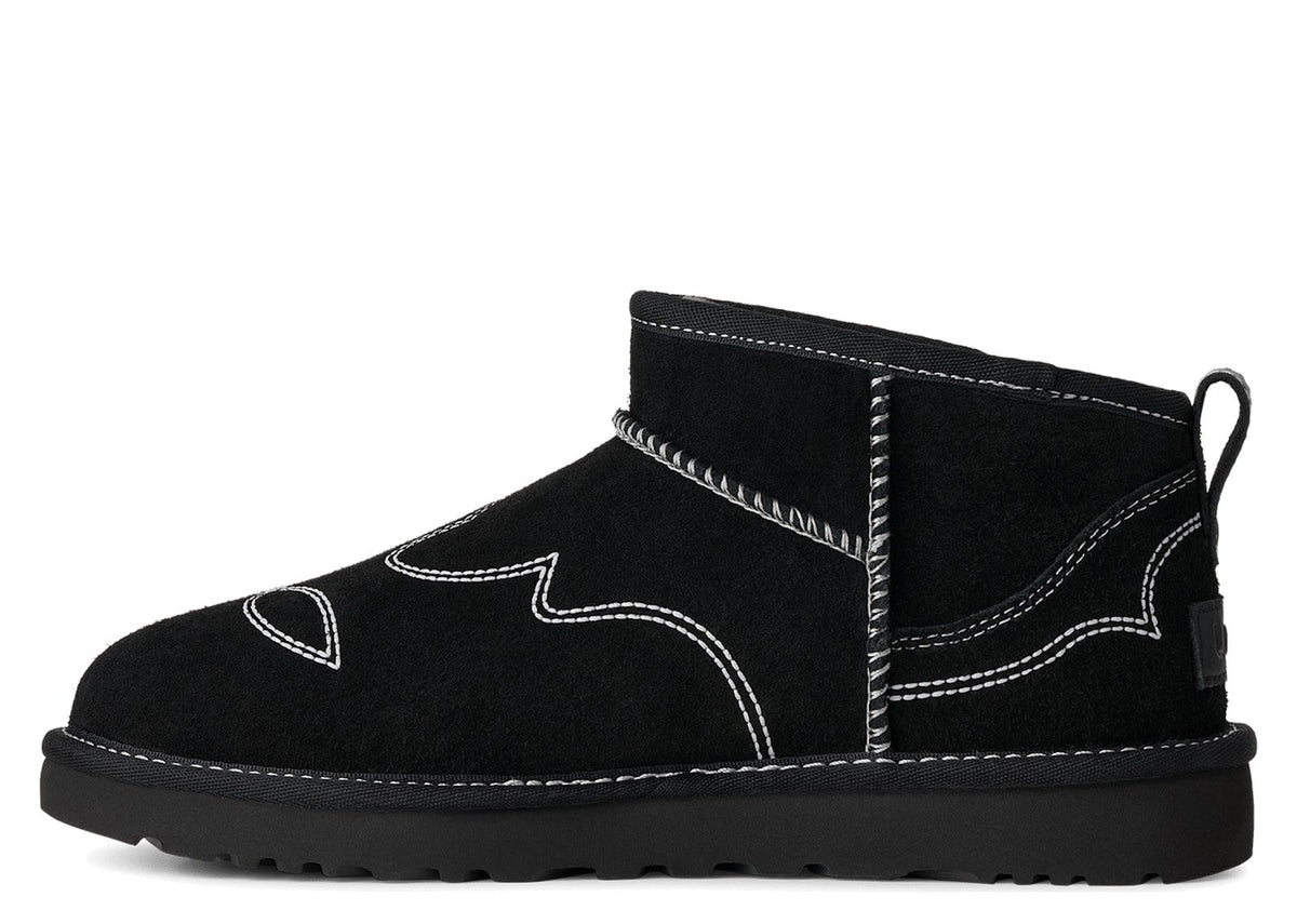 UGG Classic Ultra Mini Western Boot Black (W) 2