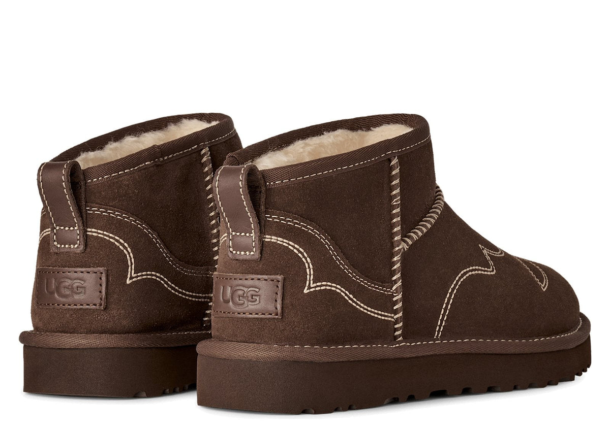 UGG Classic Ultra Mini Western Boot Burnt Cedar (W) 3