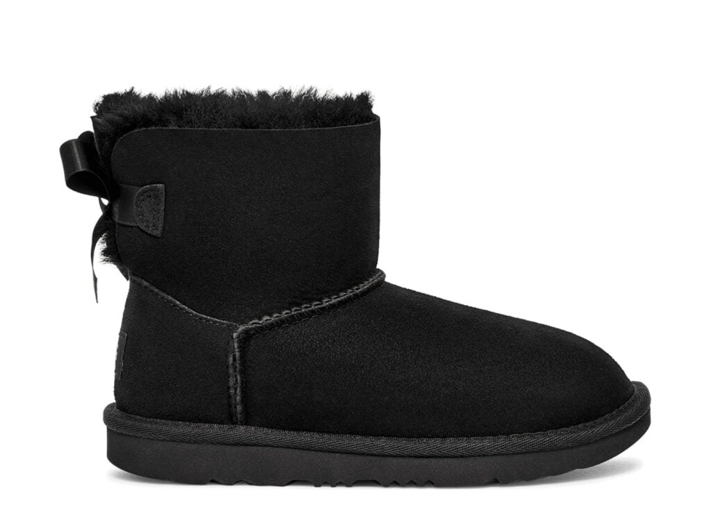 UGG Mini Bailey Bow II Boot Black (GS) 3