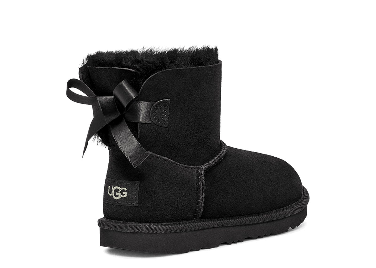 UGG Mini Bailey Bow II Boot Black (GS) 2