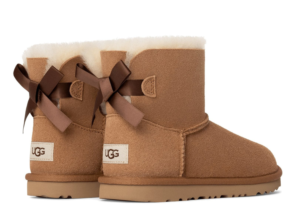 UGG Mini Bailey Bow II Boot Chestnut (GS) 2