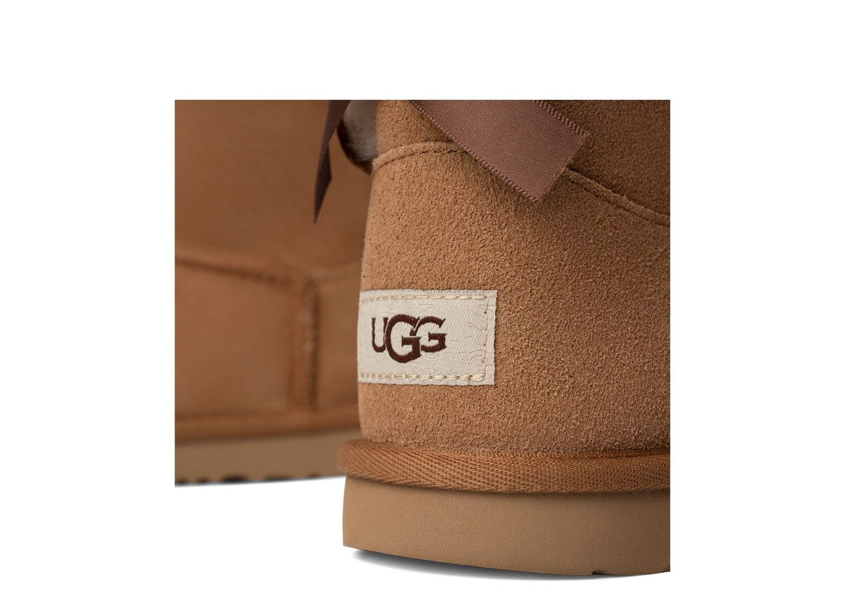 UGG Mini Bailey Bow II Boot Chestnut (GS) 3