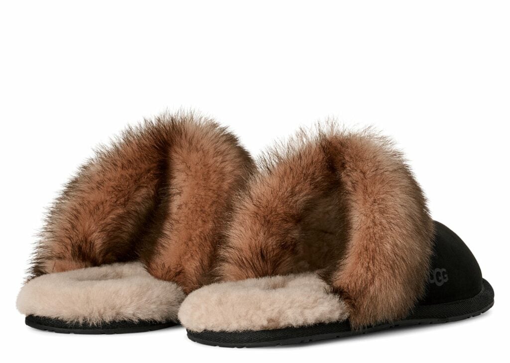 UGG Scuffette Nubuck Slipper Black (W) 8
