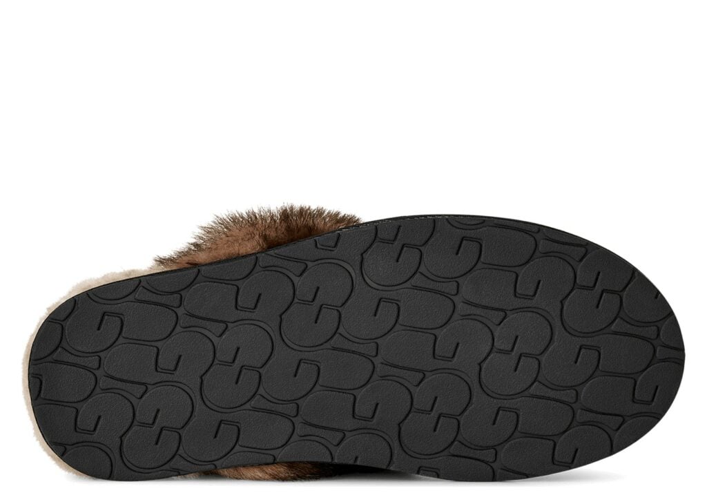 UGG Scuffette Nubuck Slipper Black (W) 9