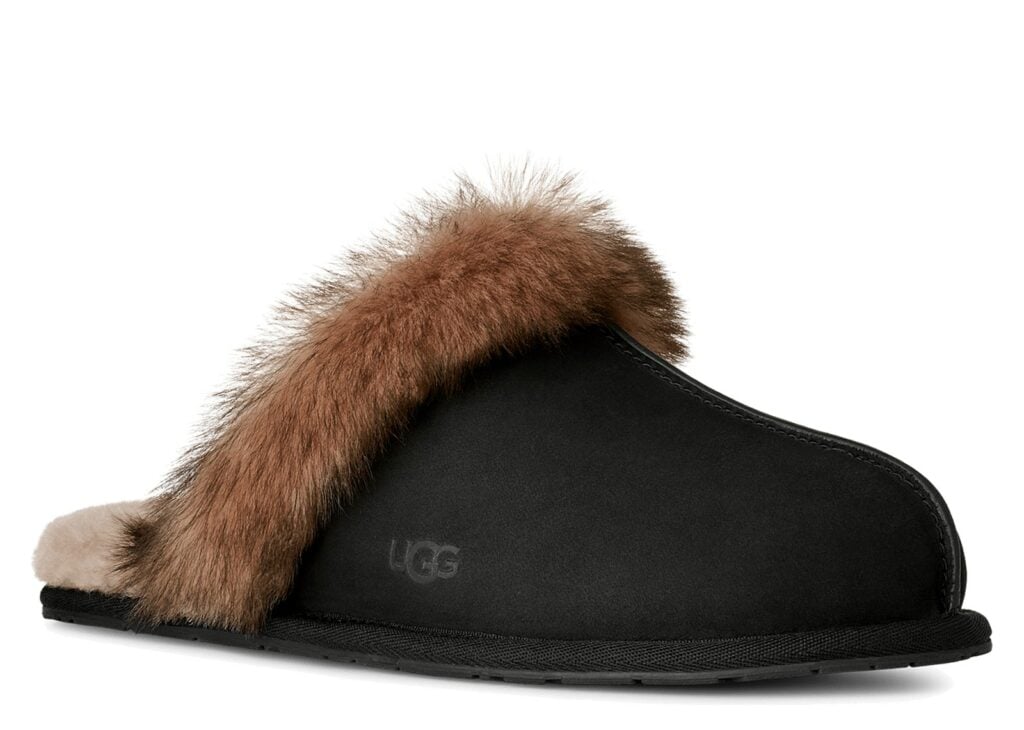 UGG Scuffette Nubuck Slipper Black (W) 10