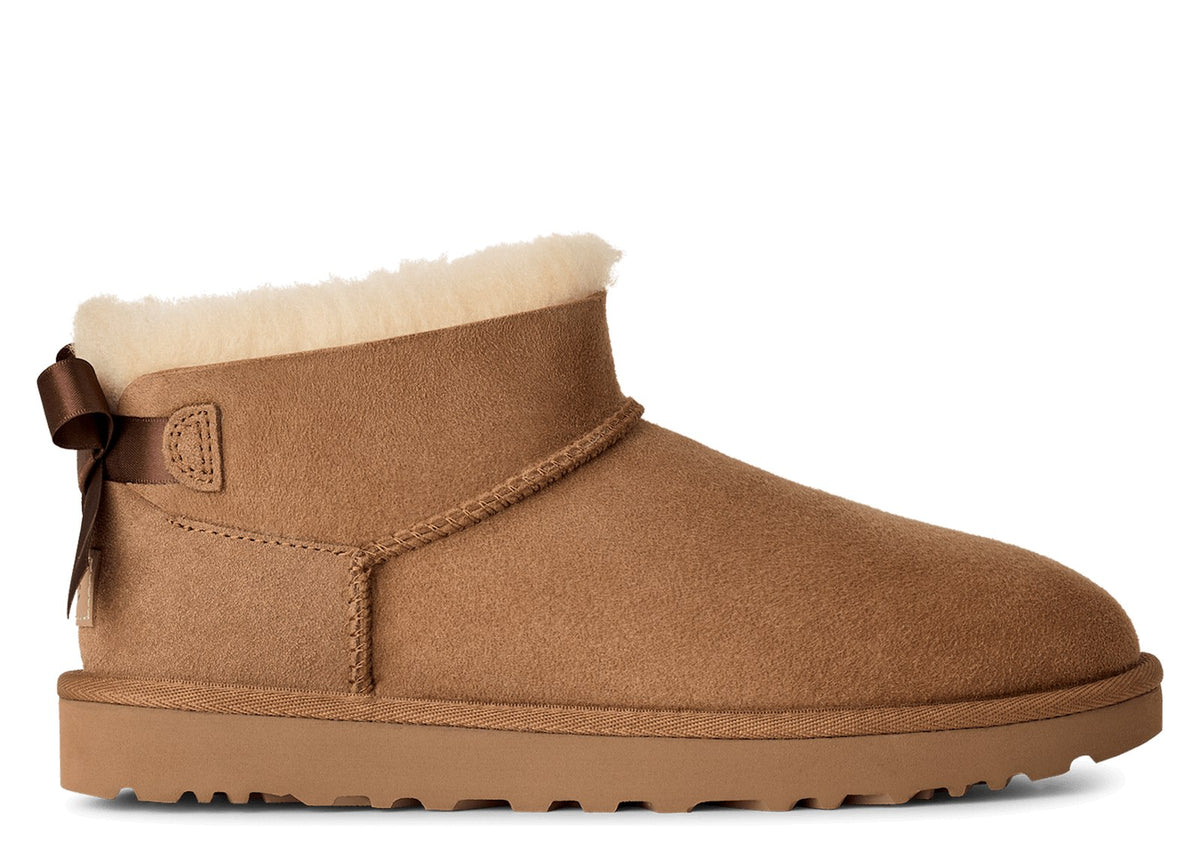 UGG Ultra Mini Bailey Bow Boot Chestnut (W)