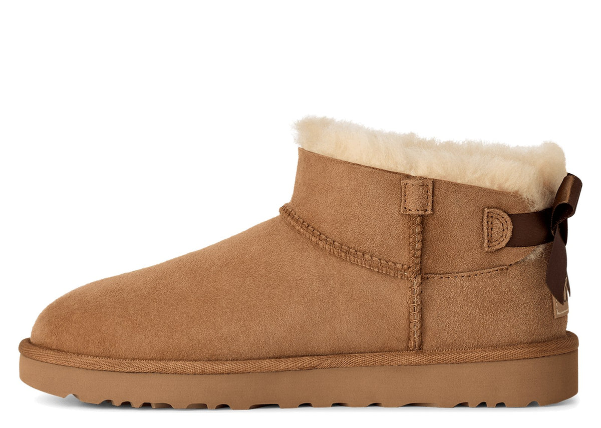 UGG Ultra Mini Bailey Bow Boot Chestnut (W) 2