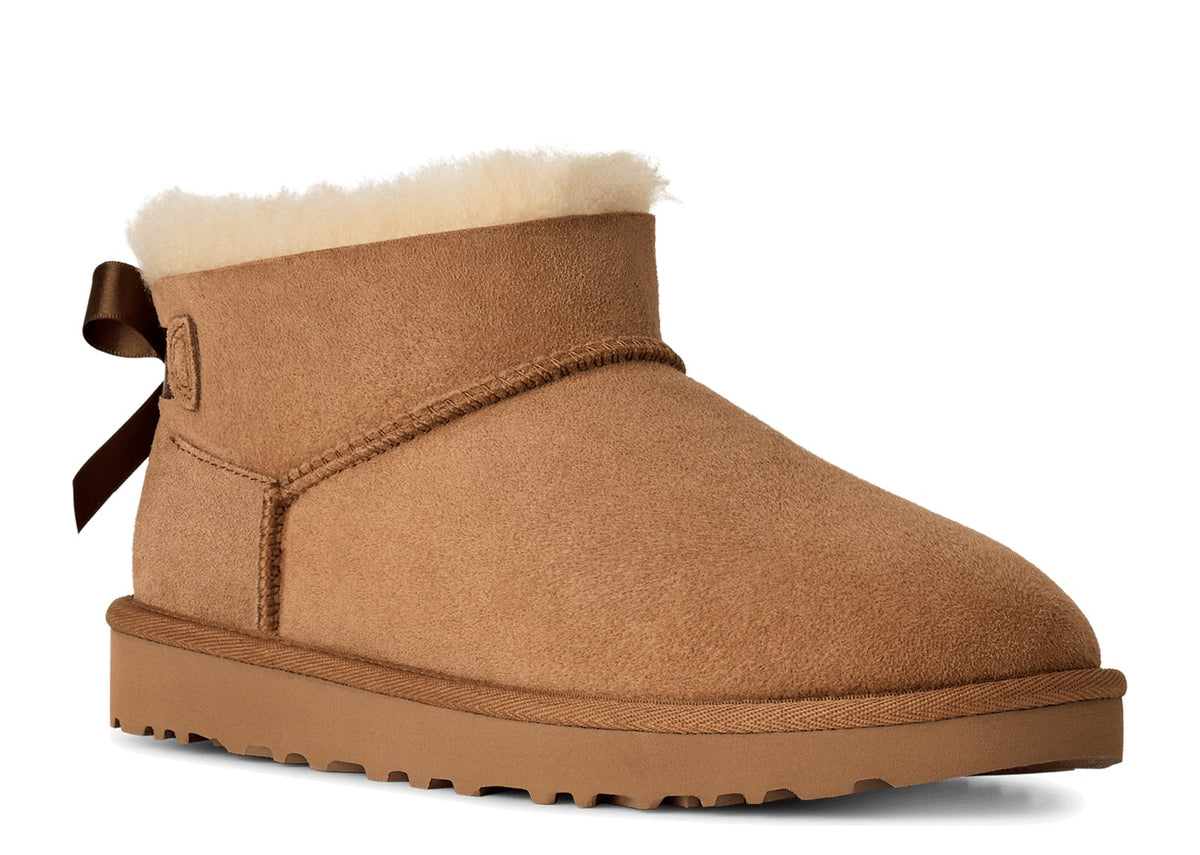 UGG Ultra Mini Bailey Bow Boot Chestnut (W) 5