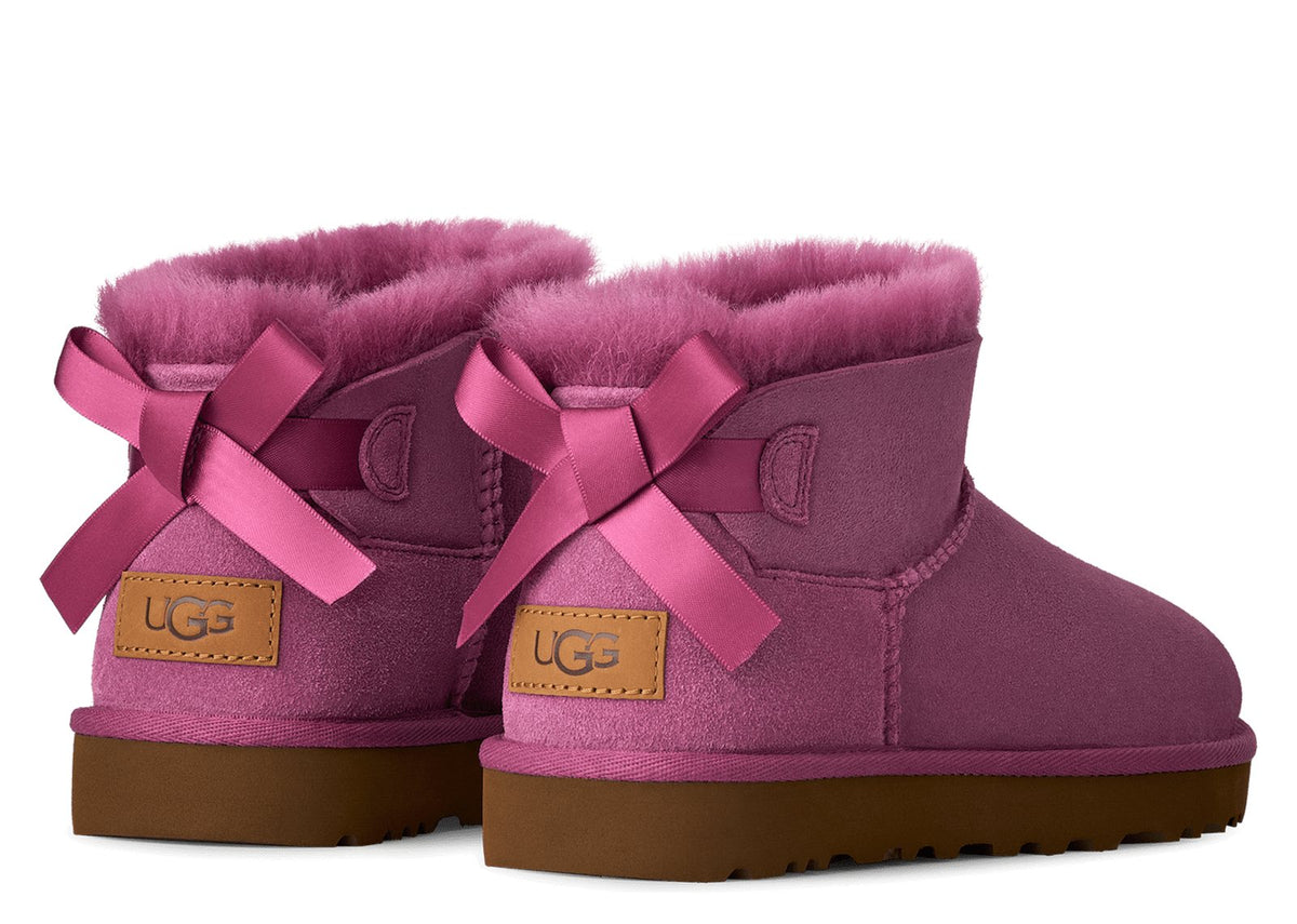 UGG Ultra Mini Bailey Bow Boot Dark Winterberry (W) 3