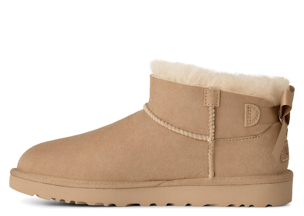 UGG Ultra Mini Bailey Bow Boot Sand (W) 2