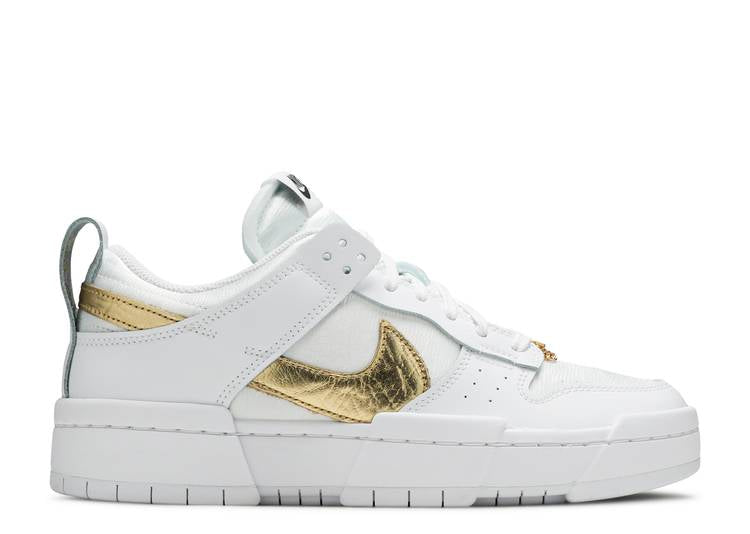 Wmns Dunk Low Disrupt 'White Metallic Gold' denemezapt.myshopify.com Zaptila