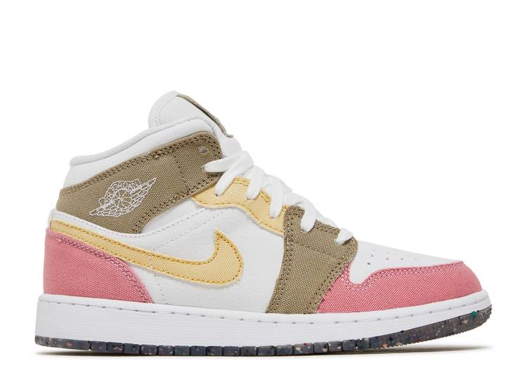 Air Jordan 1 Mid Se Gs 'Pastel Grind' denemezapt.myshopify.com Zaptila
