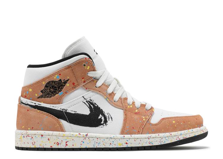 Air Jordan 1 Mid Se 'Brushstroke Paint Splatter' denemezapt.myshopify.com Zaptila