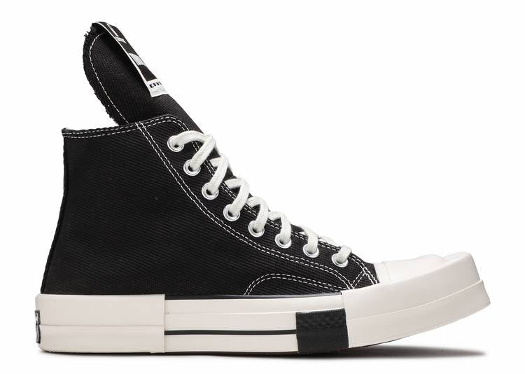 Rick Owens X Turbodrk Chuck 70 High 'Black' denemezapt.myshopify.com Zaptila