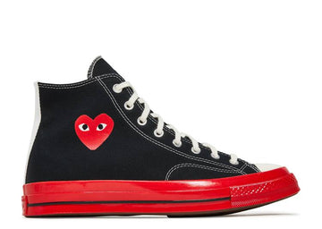 Comme Des Gar&ccedil;ons Play X Chuck 70 High 'Black Red' denemezapt.myshopify.com Zaptila