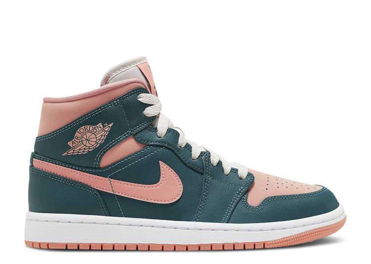 Wmns Air Jordan 1 Mid 'Dark Teal Green' denemezapt.myshopify.com Zaptila