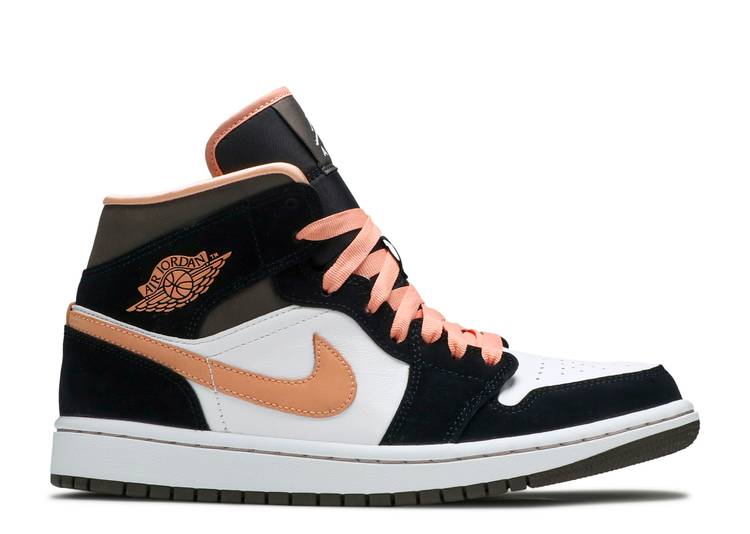 Wmns Air Jordan 1 Mid SE 'Peach Mocha' denemezapt.myshopify.com Zaptila