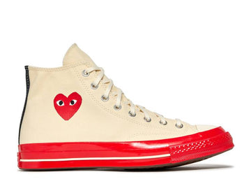 Comme Des Gar&ccedil;ons Play X Chuck 70 High 'Pristine Red' denemezapt.myshopify.com Zaptila