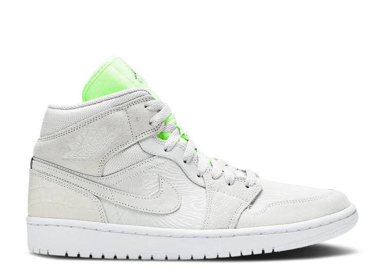 Wmns Air Jordan 1 Mid 'Ghost Green' denemezapt.myshopify.com Zaptila