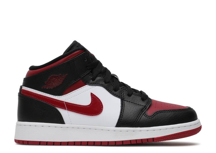 Air Jordan 1 Mid Gs 'Noble Red' denemezapt.myshopify.com Zaptila