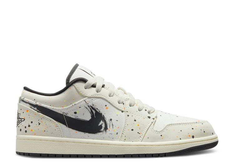Air Jordan 1 Low 'Brushstroke Swoosh - Paint Splatter' denemezapt.myshopify.com Zaptila