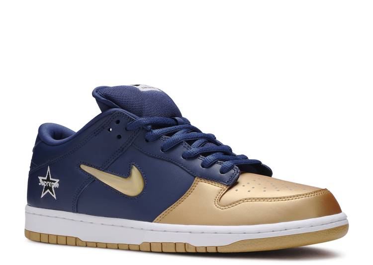 Supreme X Dunk SB Low QS 'Metallic Gold' denemezapt.myshopify.com Zaptila