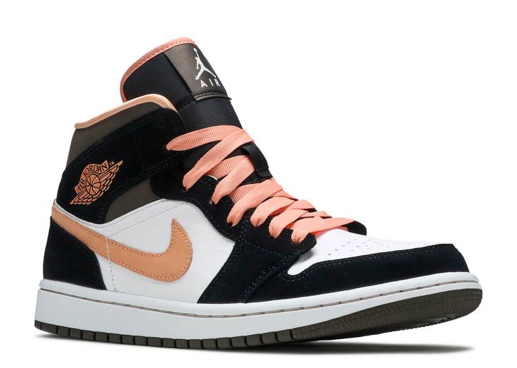 Wmns Air Jordan 1 Mid SE 'Peach Mocha' denemezapt.myshopify.com Zaptila