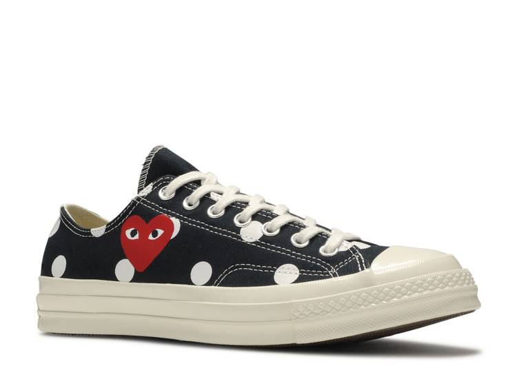 Comme Des Gar&ccedil;ons X Chuck Taylor All Star 70 Low 'Polka Dot' denemezapt.myshopify.com Zaptila